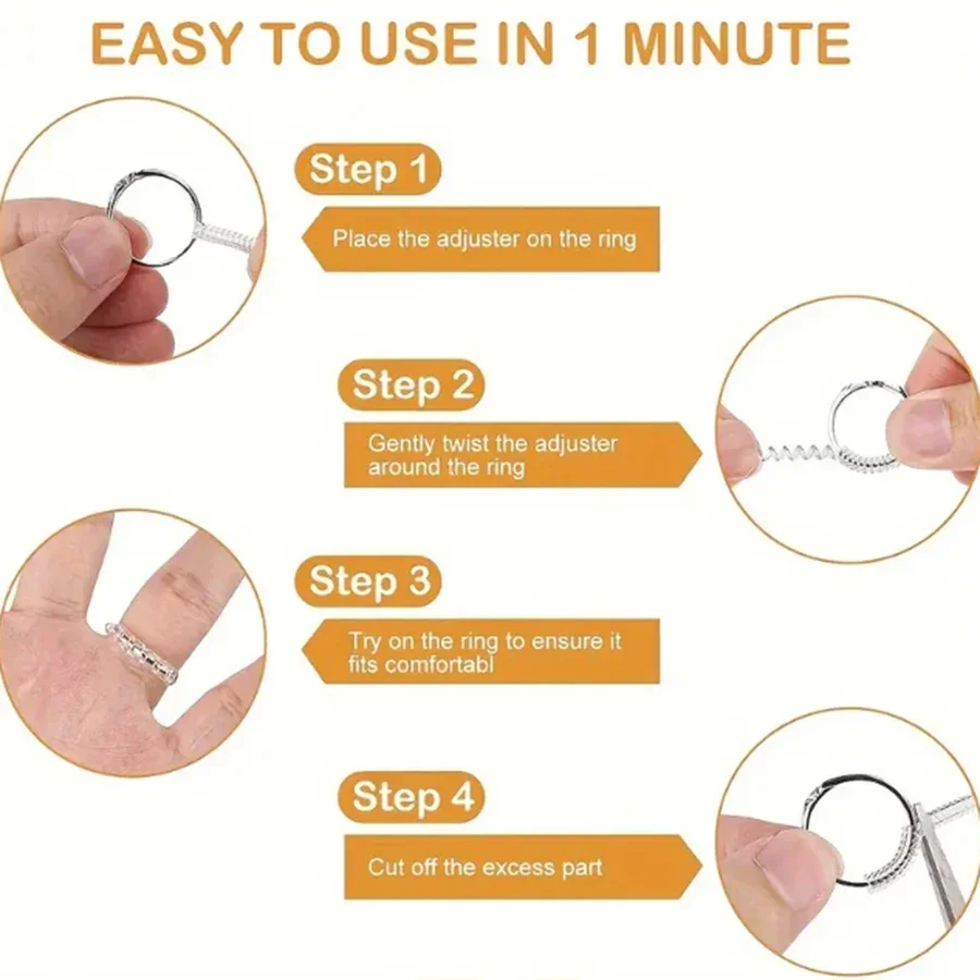4/8pcs-Ring Size Adjuster-Invi - مراجعة Women'S Accessories Rings وسعره