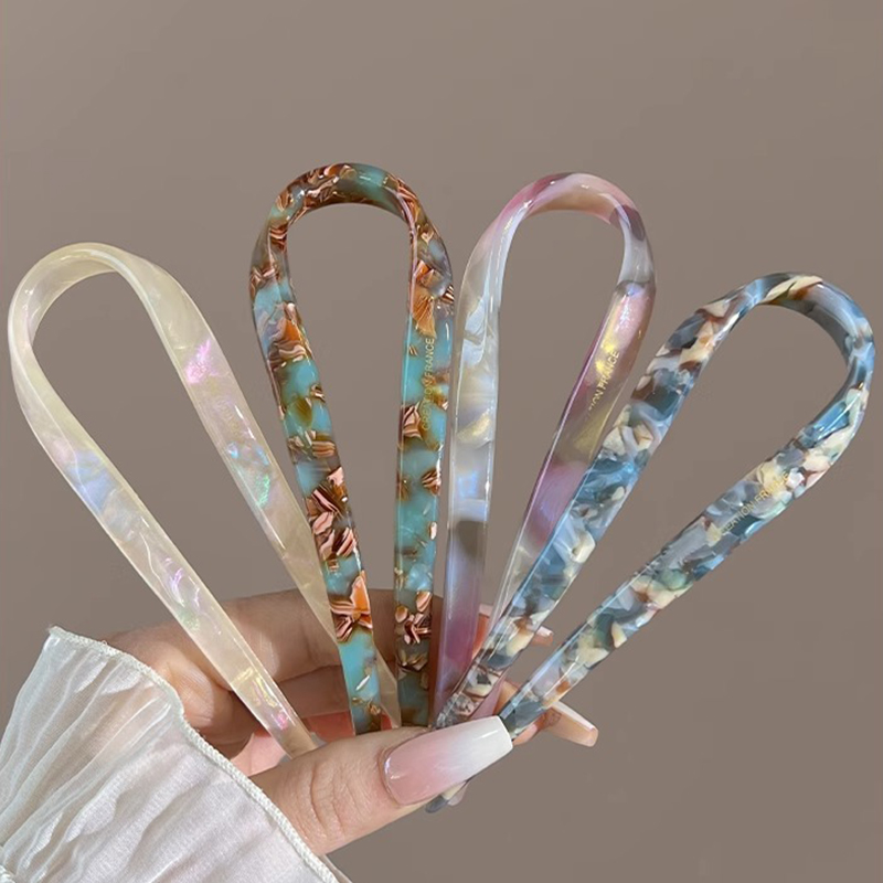 U-Shaped Hair Sticks Acetate A - مراجعة Women'S Accessories List وسعره