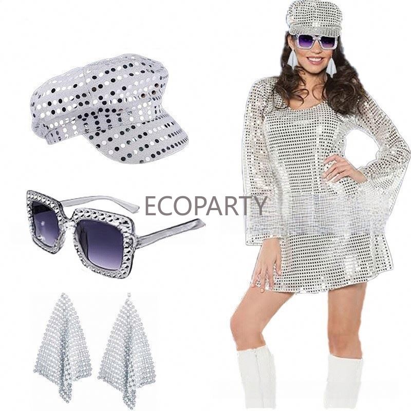 2024 3PCS/5PCS 70s Disco Costu - مراجعة Women'S Accessories In The 80S وسعره