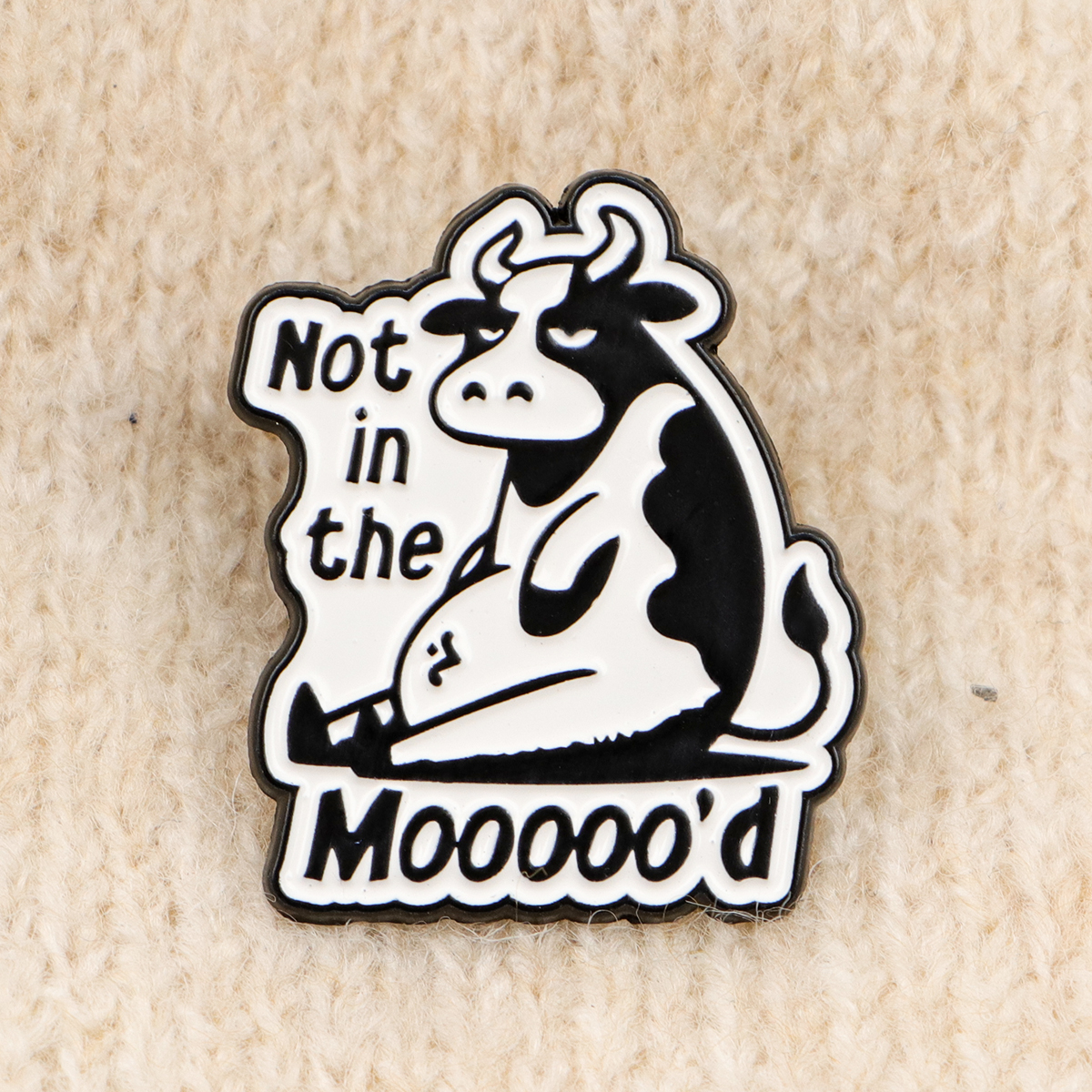 Cute Cow Enamel Pin Quote Badg - مراجعة Women Accessories Quotes وسعره