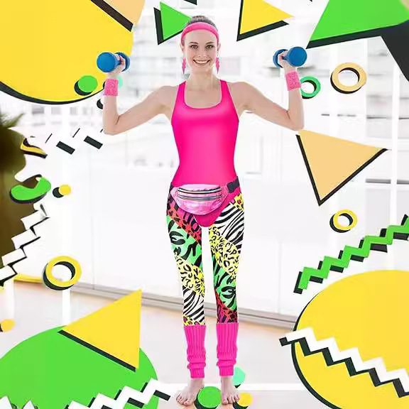 1980s Party Costume Women Spor - مراجعة Women'S Accessories In The 80S وسعره