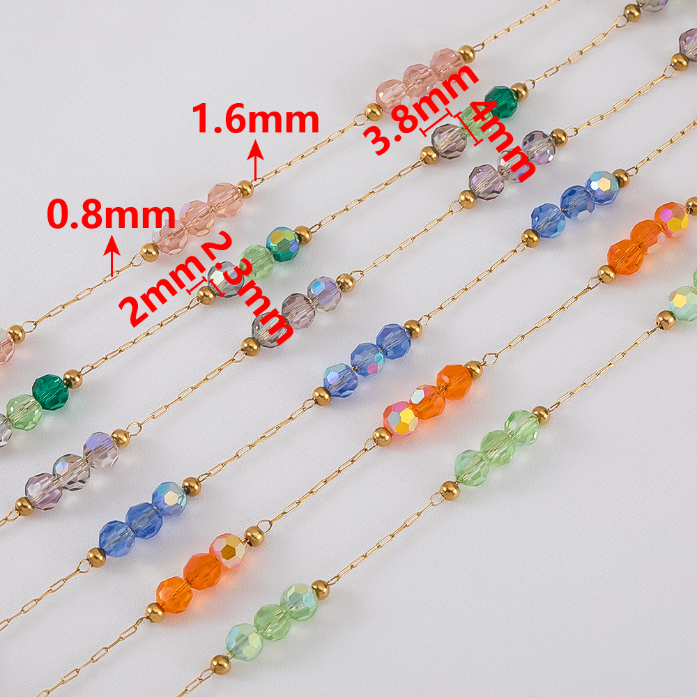 1Meter Stainless Steel Beads C - مراجعة Women Accessories Chain وسعره
