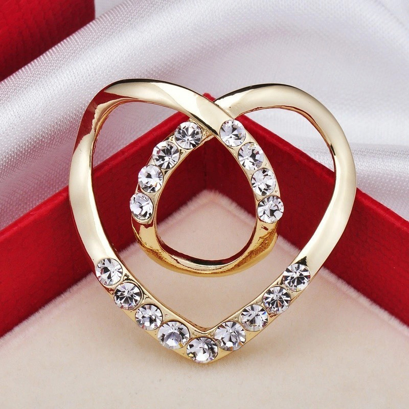 T-shirt Heart Scarf Brooches C - مراجعة Women'S Accessories Rings وسعره