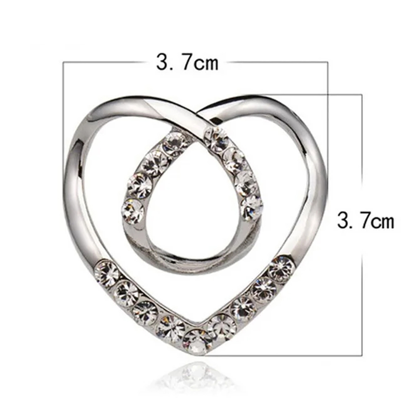 T-shirt Heart Scarf Brooches C - مراجعة Women'S Accessories Rings وسعره