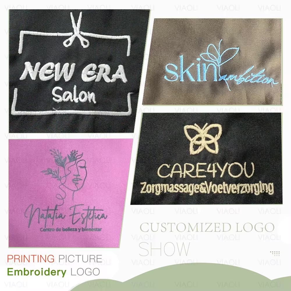 Women Slim Fit Scrubs Top Cust - مراجعة Women Accessories Logo وسعره