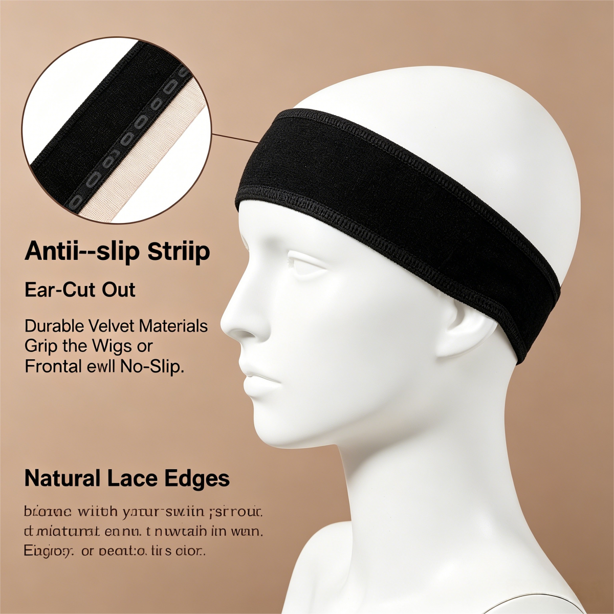 1Pc Natural Lace Trim Non-Slip - مراجعة Women'S Essential Accessories وسعره