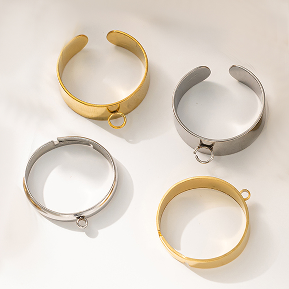 5pcs/Lot Stainless Steel Gold  - مراجعة Women'S Accessories Rings وسعره