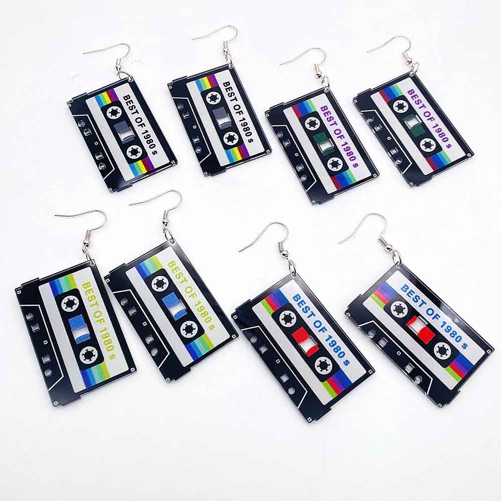 Vintage Cassette Tape Earrings - مراجعة Women'S Accessories In The 80S وسعره