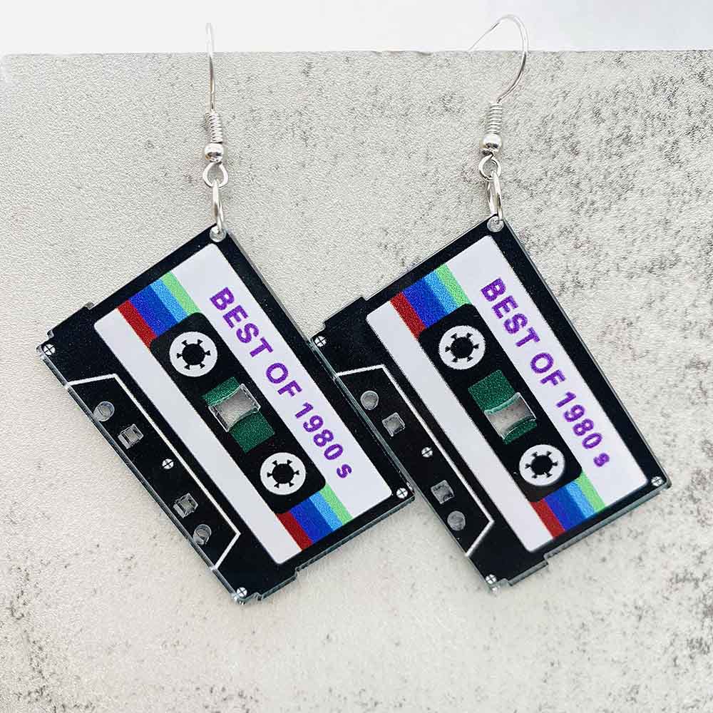 Vintage Cassette Tape Earrings - مراجعة Women'S Accessories In The 80S وسعره