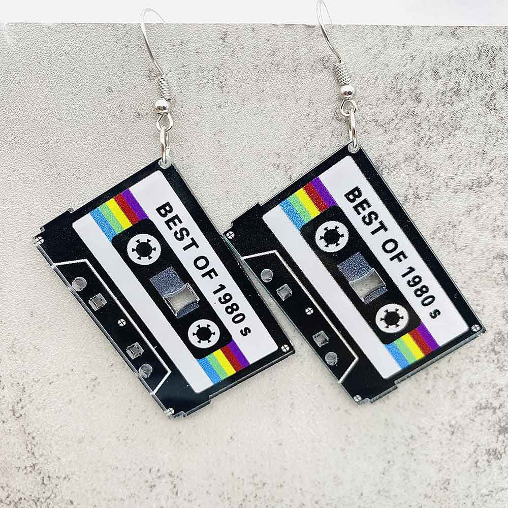 Vintage Cassette Tape Earrings - مراجعة Women'S Accessories In The 80S وسعره