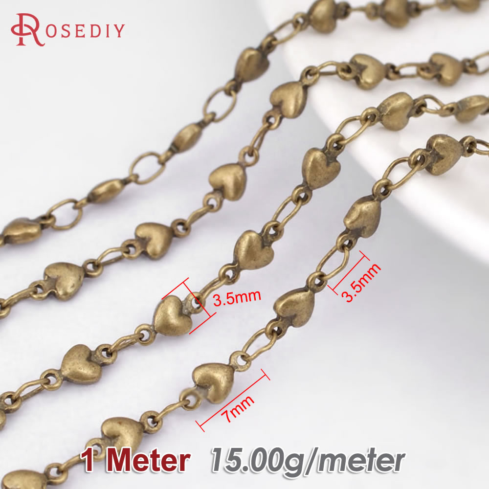 1 Meter Antique Bronze Brass S - مراجعة Women Accessories Chain وسعره
