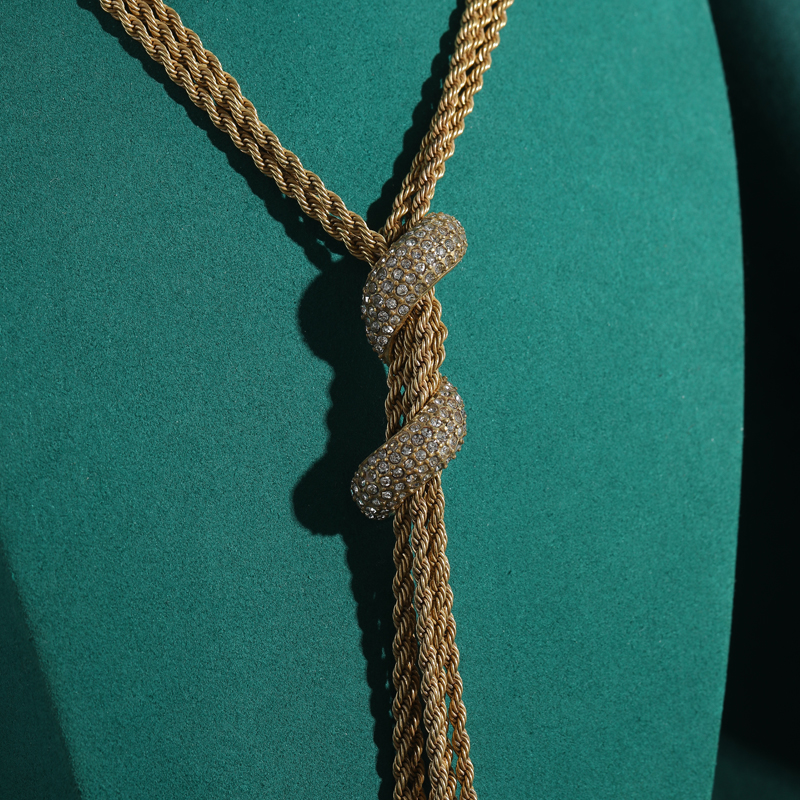 4mm Rope Chain Necklace Gold C - مراجعة Women Accessories Dubai وسعره