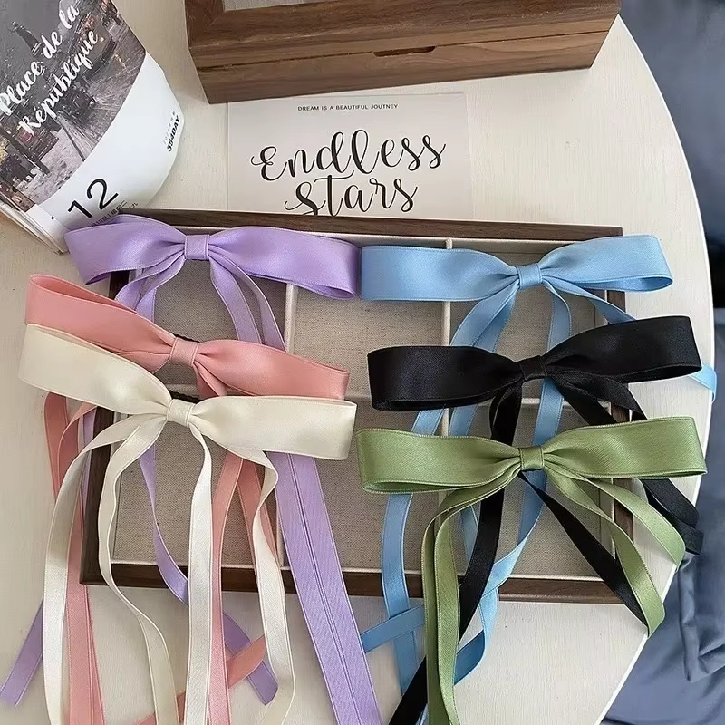 New Colored Satin Ribbon Bowkn - مراجعة Women'S Essential Accessories وسعره