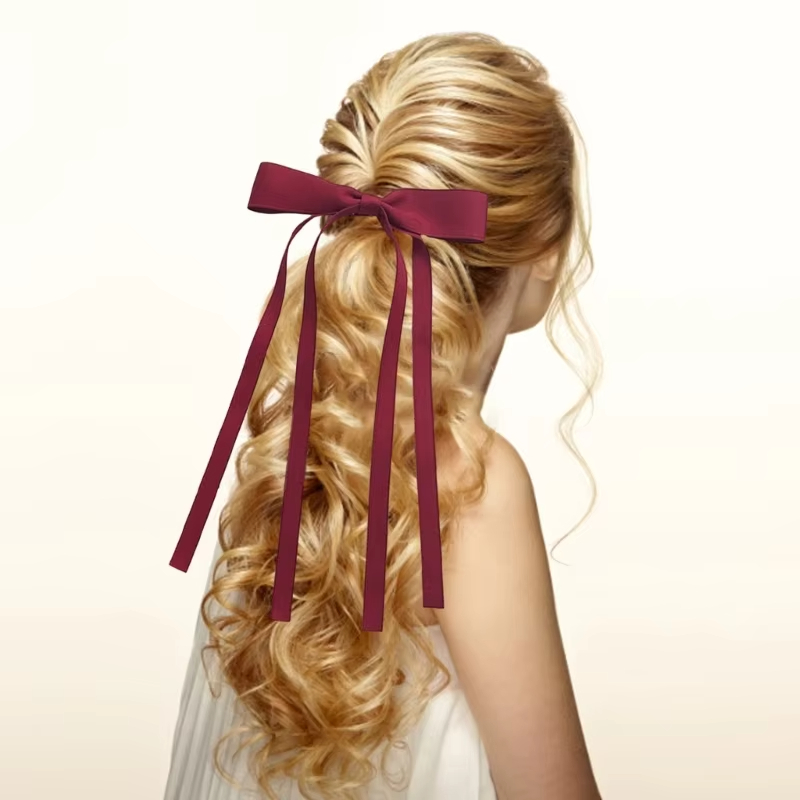 New Colored Satin Ribbon Bowkn - مراجعة Women'S Essential Accessories وسعره