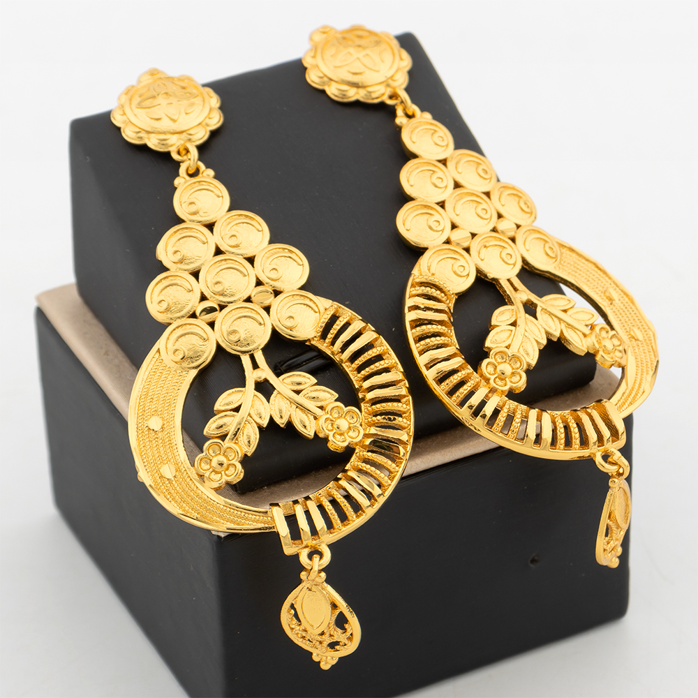 Gold Plated Tassels Earrings f - مراجعة Women Accessories Dubai وسعره