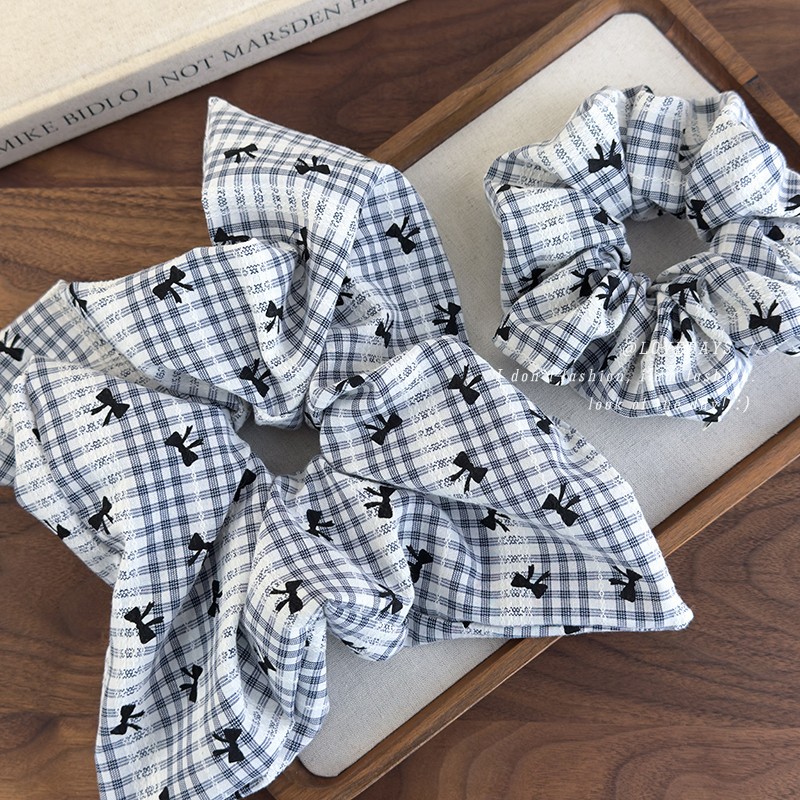 Sweet Blue Plaid Bow Print Hai - مراجعة Women'S Essential Accessories وسعره