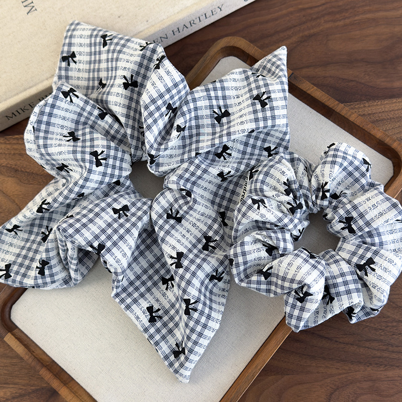 Sweet Blue Plaid Bow Print Hai - مراجعة Women'S Essential Accessories وسعره
