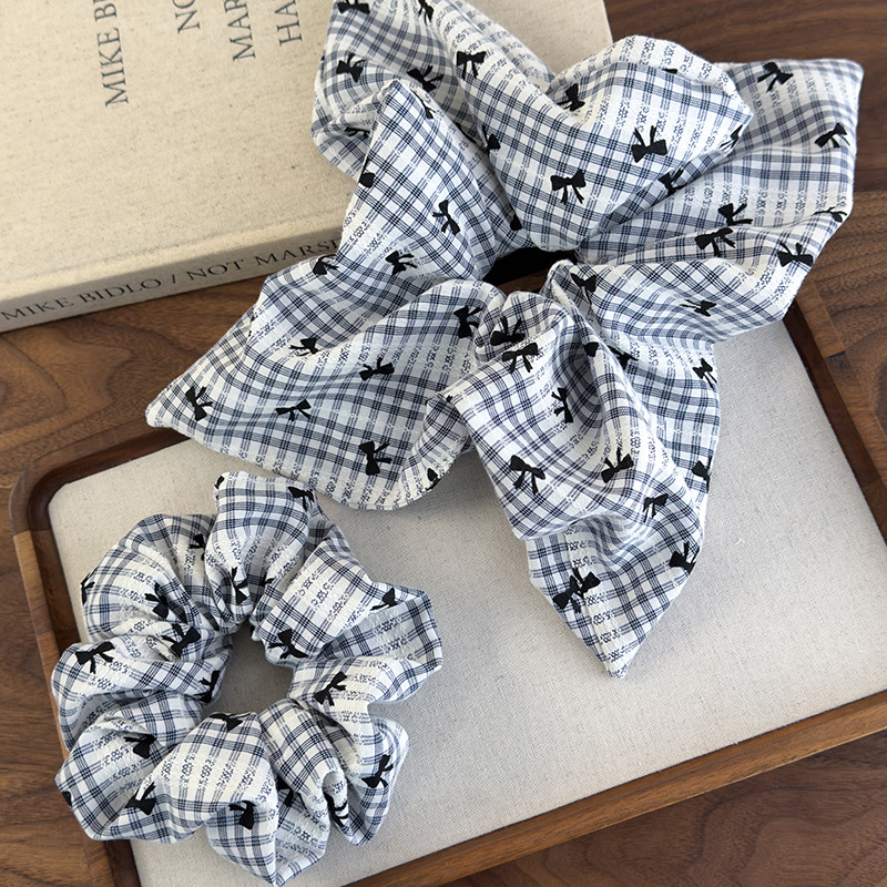 Sweet Blue Plaid Bow Print Hai - مراجعة Women'S Essential Accessories وسعره