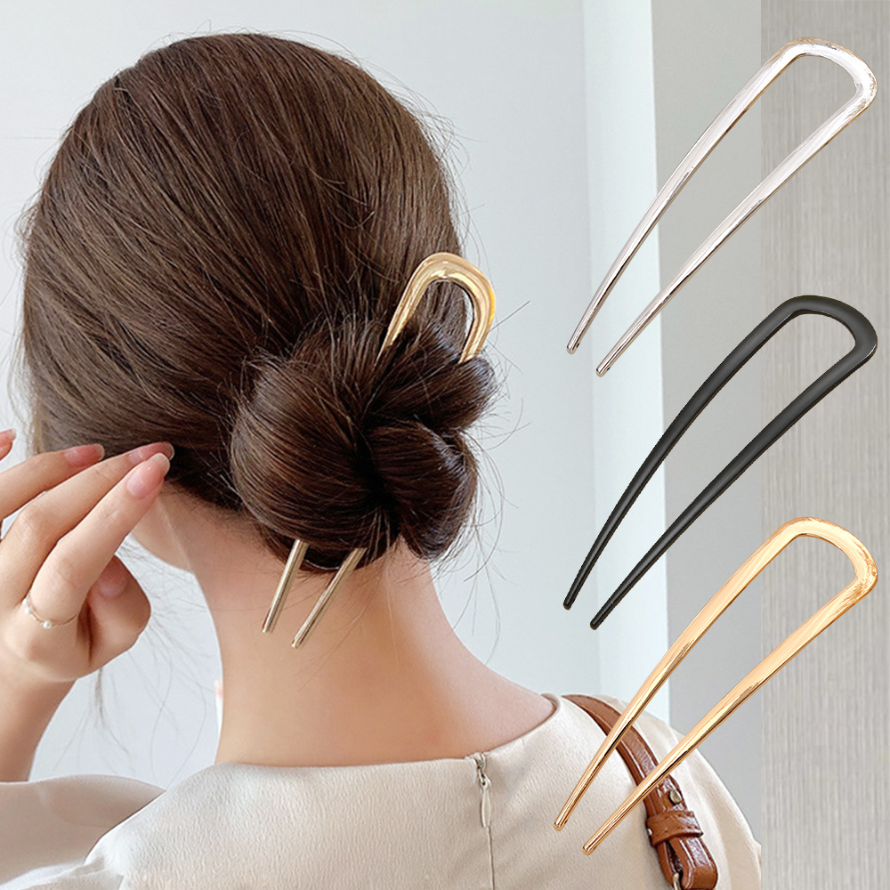 New Simple U Shaped Hair Forks - مراجعة Women'S Accessories List وسعره
