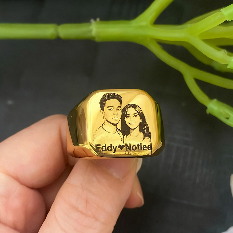 Stainless Steel Jewelry anillo - مراجعة Women Accessories Logo وسعره