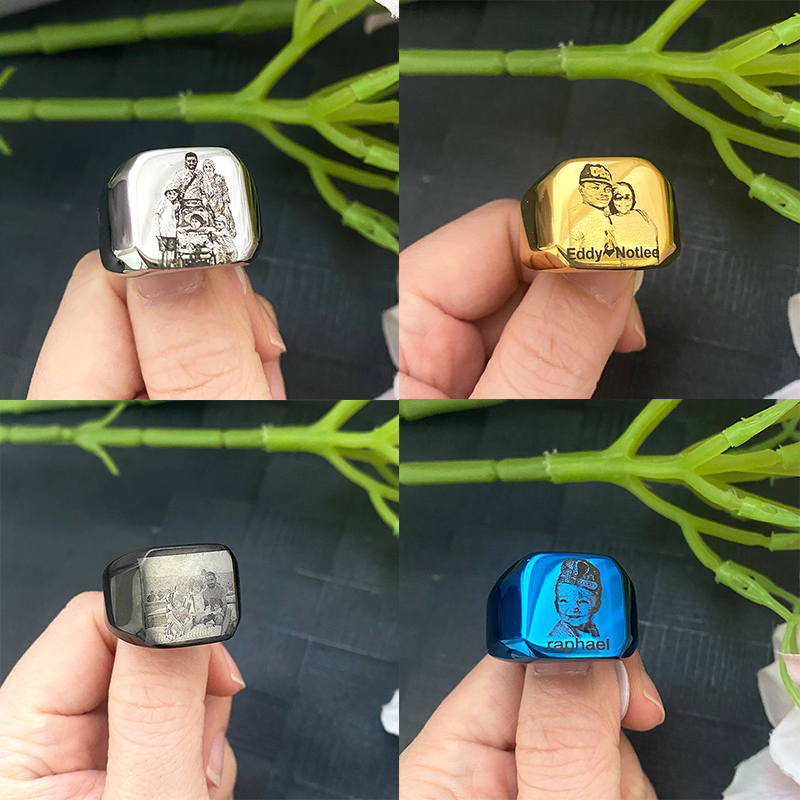 Stainless Steel Jewelry anillo - مراجعة Women Accessories Logo وسعره