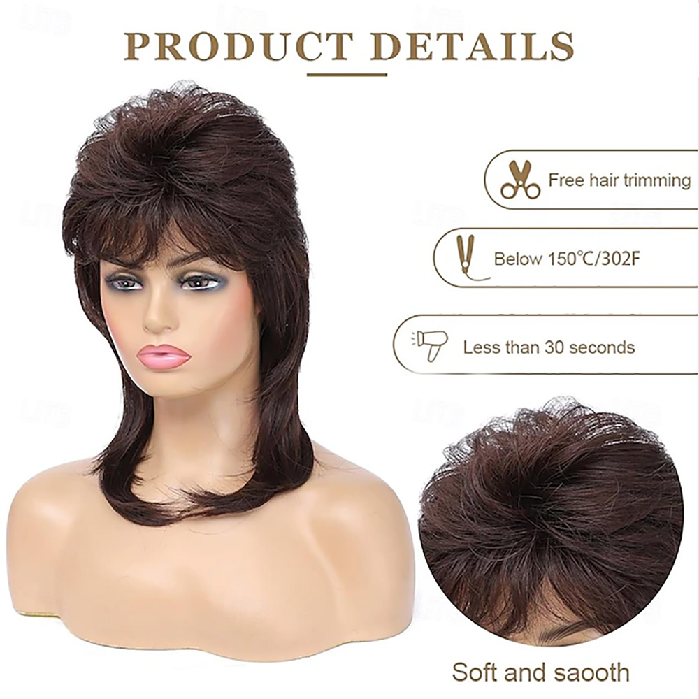 HAIRJOY Synthetic Hair Mullet  - مراجعة Women'S Accessories In The 80S وسعره